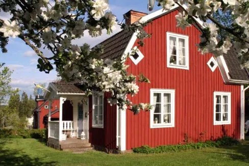 Rotes Ferienhaus in Smaland Viserum