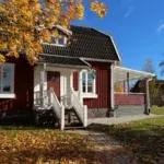 Rotes Ferienhaus in Mariannelund