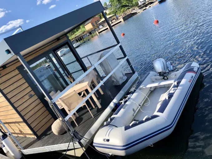 Ferienhaus mit Boot in Schweden