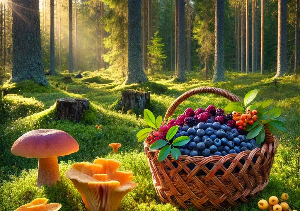 Pilze & Beeren sammeln in Schweden