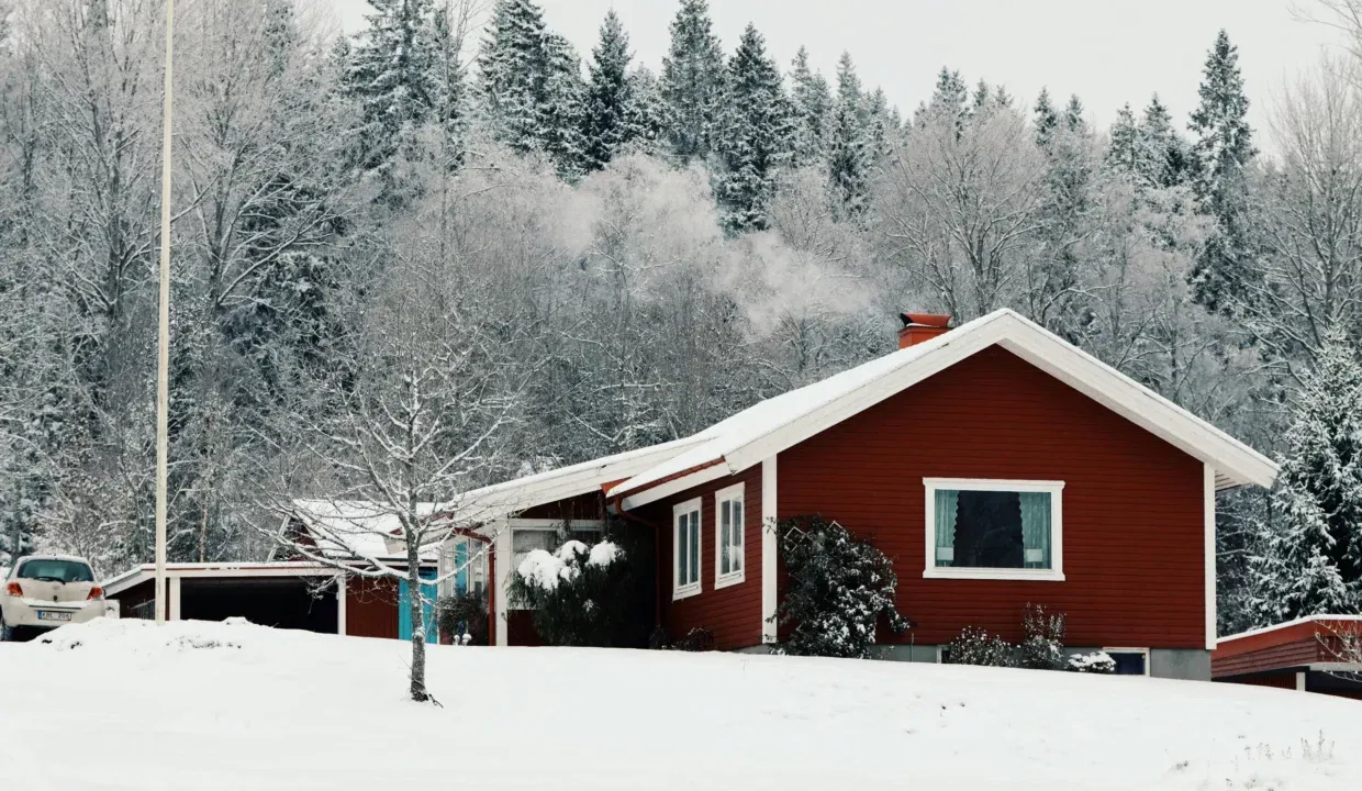 Rote Schwedenhäuser