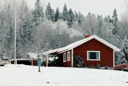 Rote Schwedenhäuser